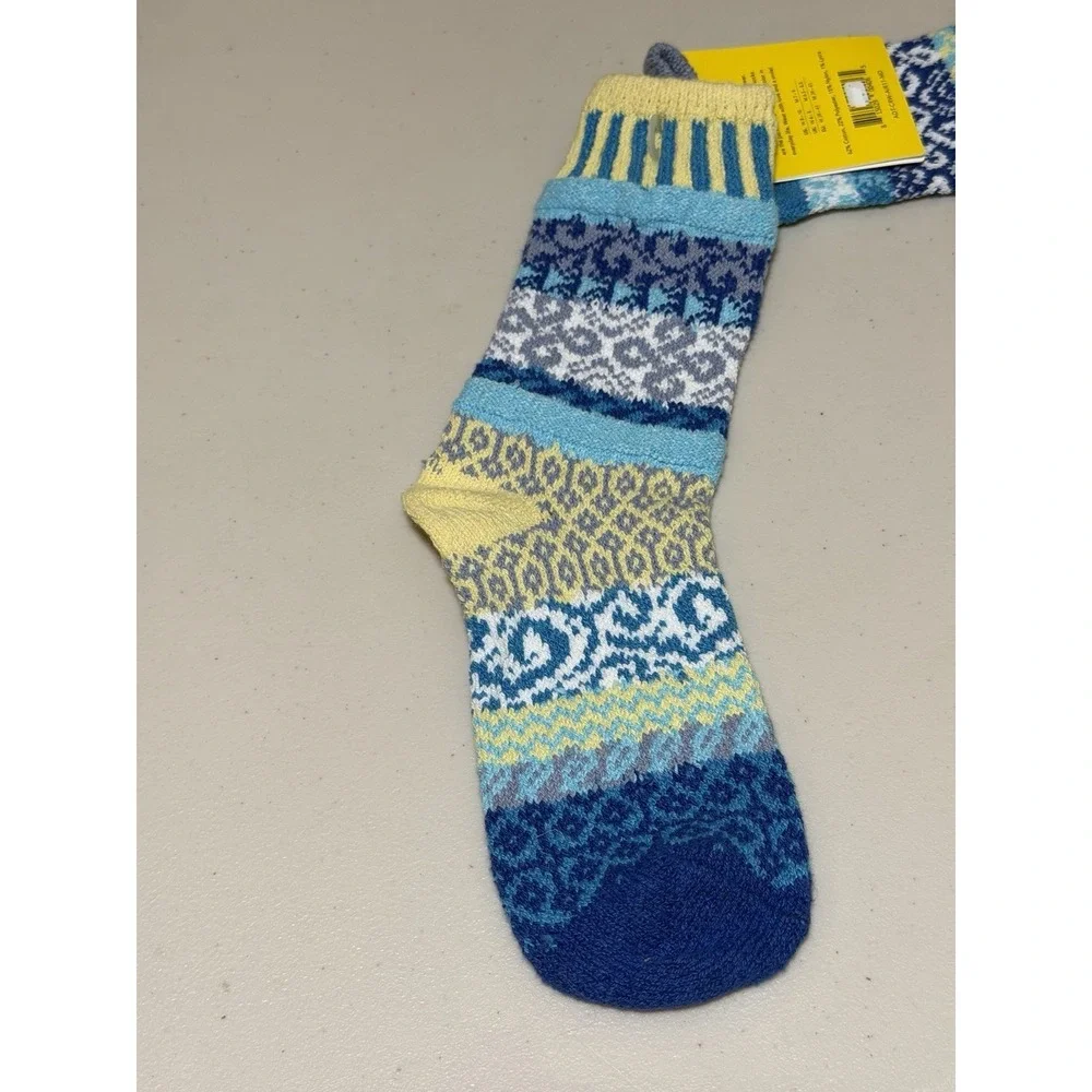 Solmate Knit Socks Elements AIR Adult Uni Colorful Patchwork  Made in USA New M